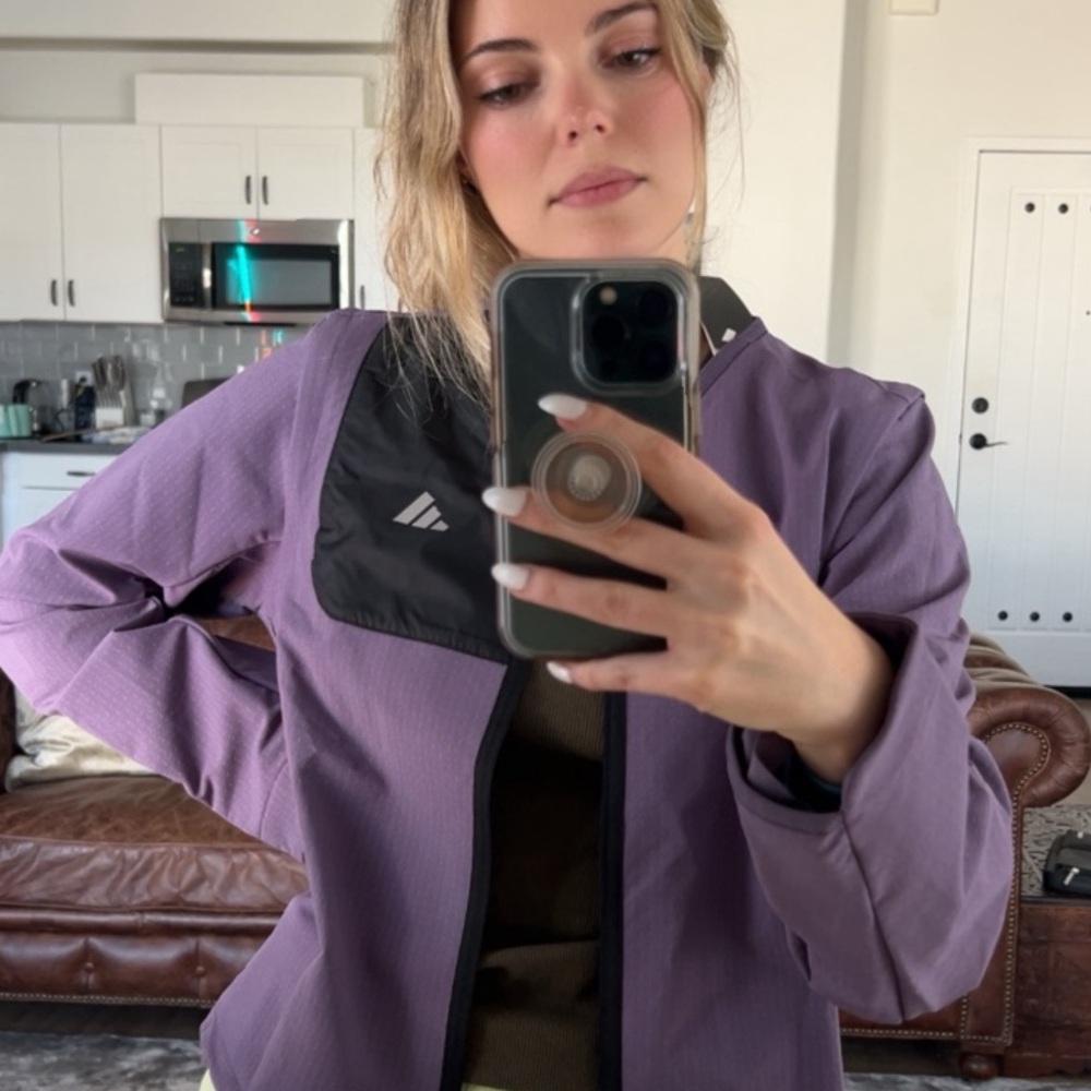Adidas Carrera Running Jacket in Shadow Violet - New with tags!
